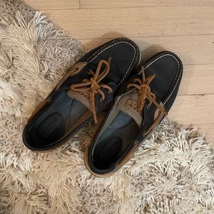 Sperry Navy Slip Ons